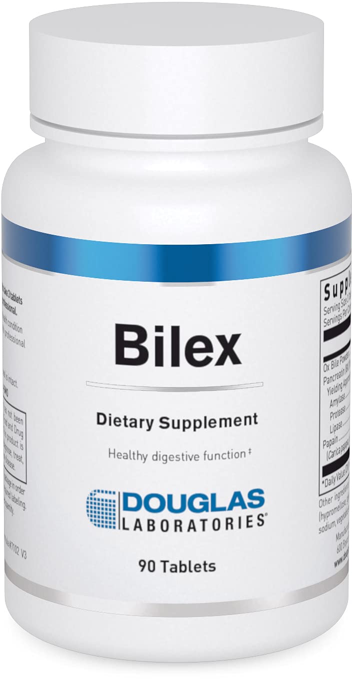Douglas Laboratories Bilex frontal del envase mostrando marca y tabletas