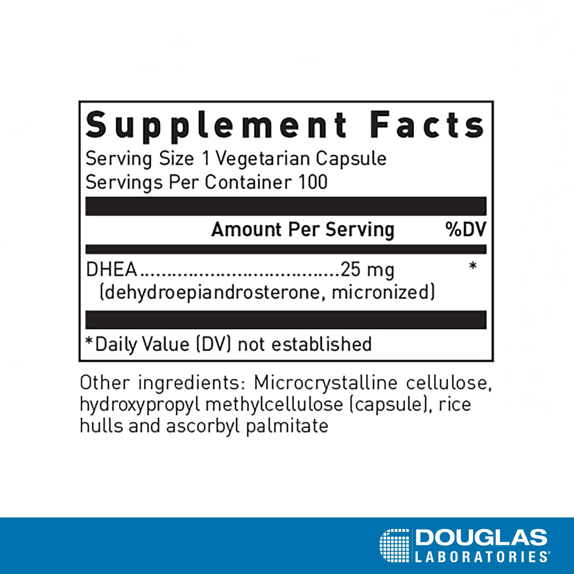 Douglas Laboratories cápsulas vegetarianas en mano, conveniente y sin ingredientes animales
