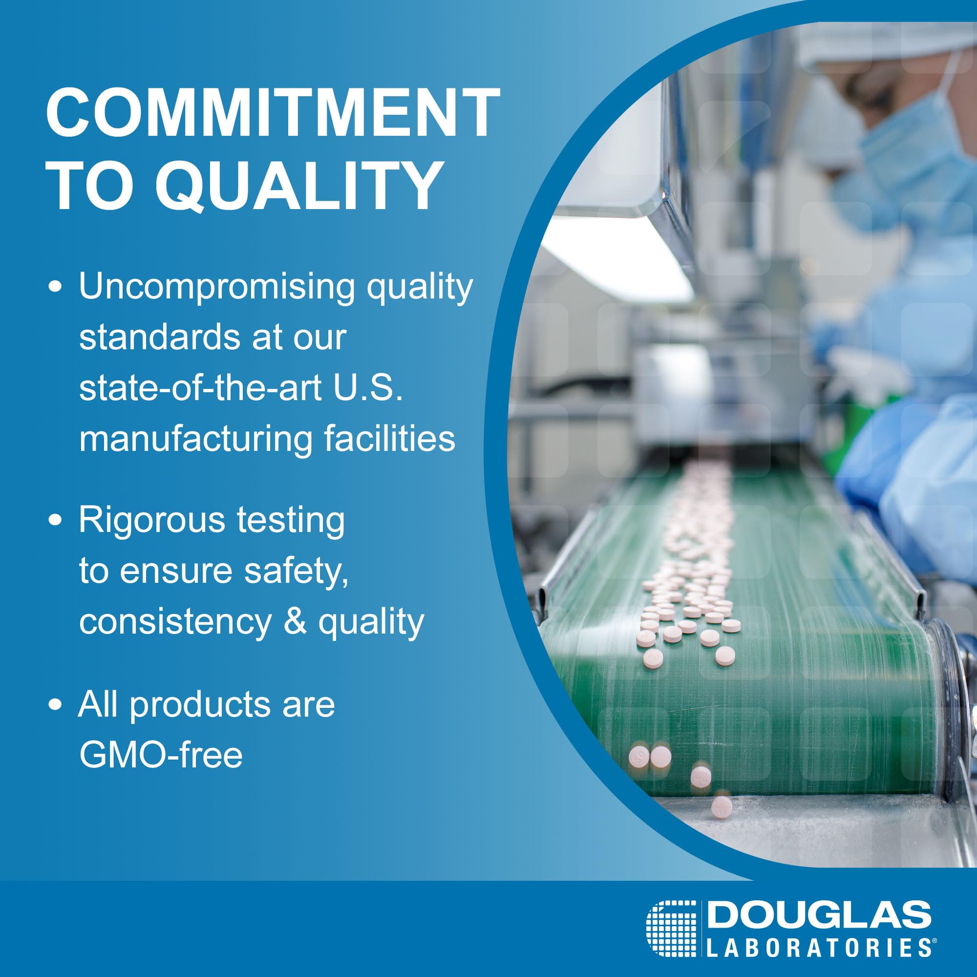 Douglas Laboratories comparación de tamaño con una moneda para escala