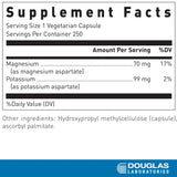 Douglas Laboratories etiqueta con ingredientes y beneficios claros para elección informada