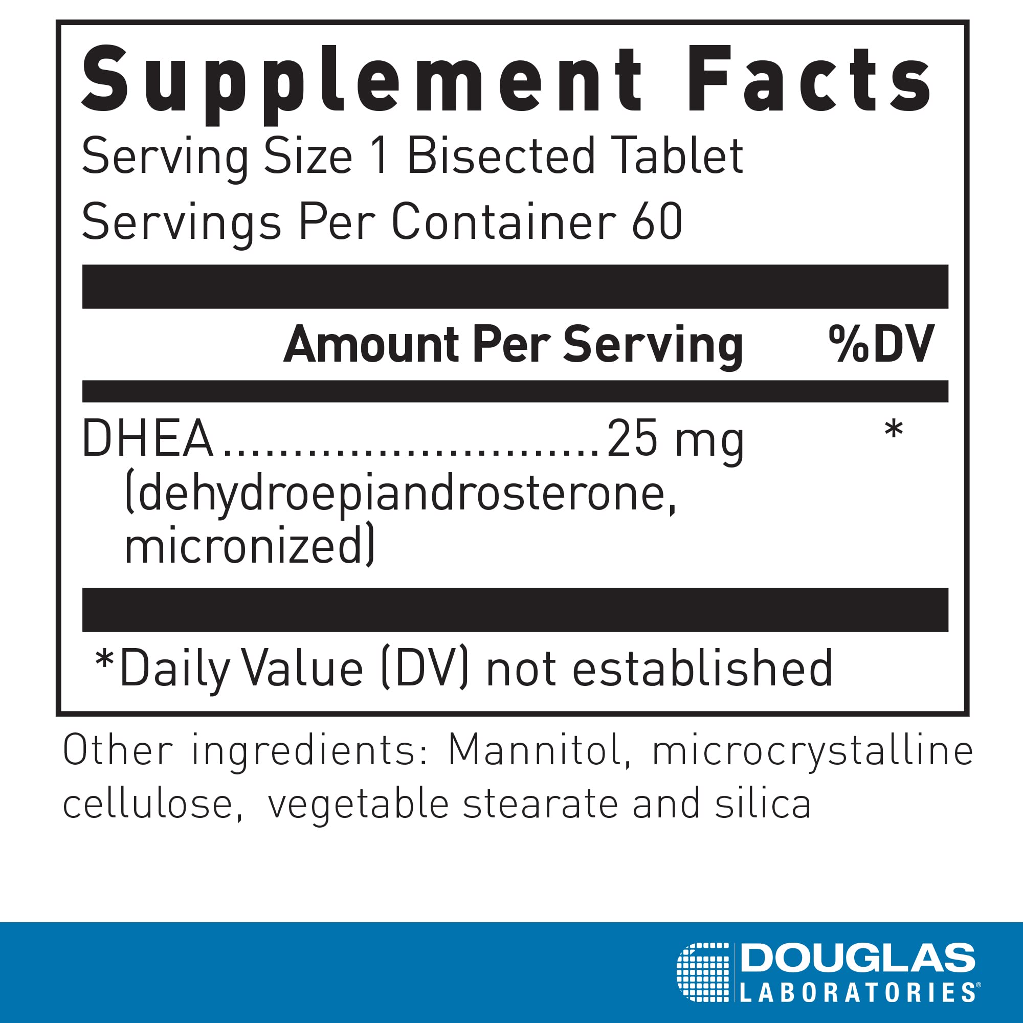Douglas Laboratories primer plano de una tableta disoluble, facilita absorción sublingual