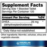 Douglas Laboratories primer plano de tabletas disolubles que evidencia tamaño y forma