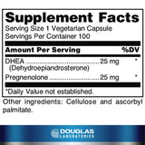 Douglas Laboratories etiqueta detalle con información de 25 mg y beneficios