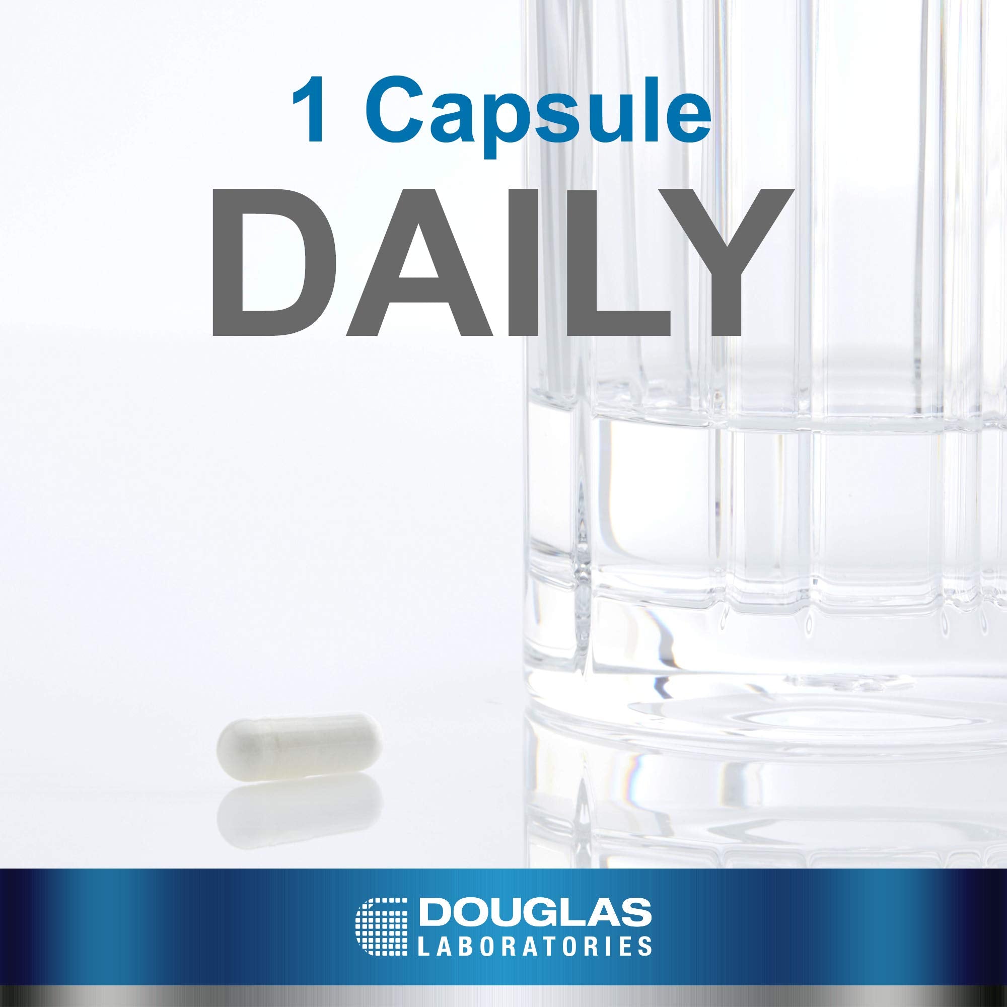 Douglas Laboratories cápsula L‑Serine en mano para comparar tamaño y facilidad