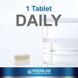 Douglas Laboratories etiqueta con información de dosis y contenido, confianza y claridad