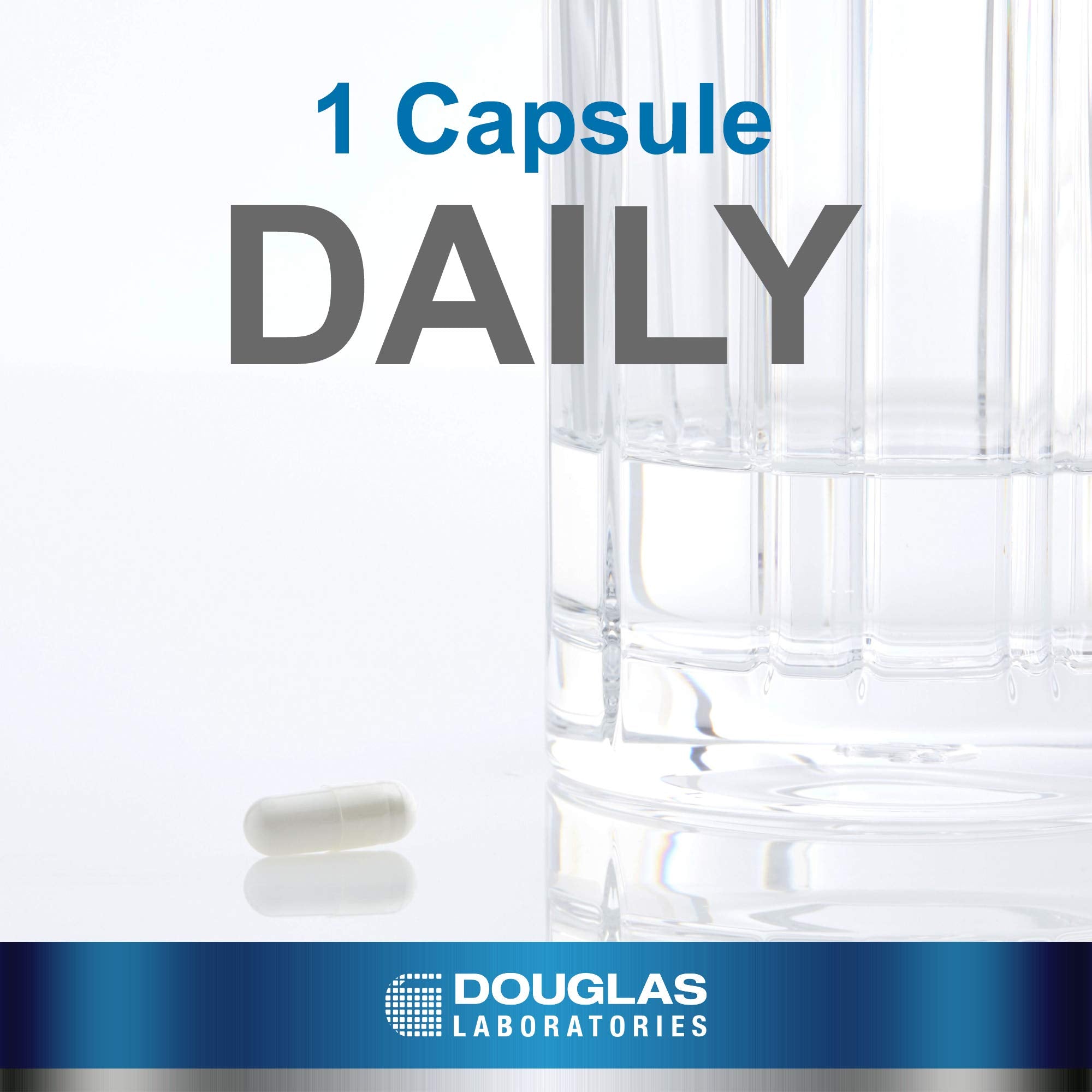 Douglas Laboratories etiqueta con información de 50 mg por cápsula y pureza