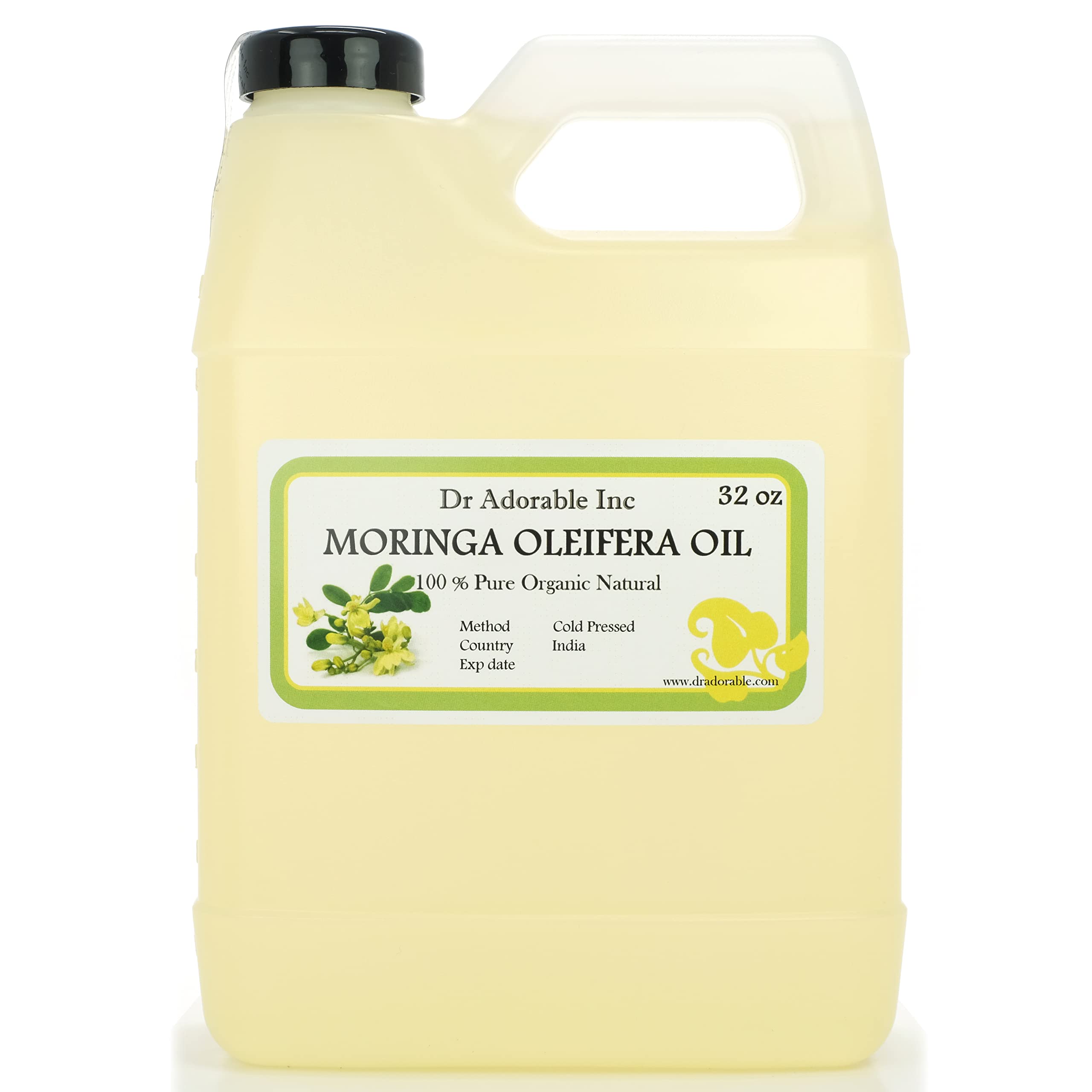Dr Adorable botella frontal 32 oz mostrando etiqueta clara y capacidad