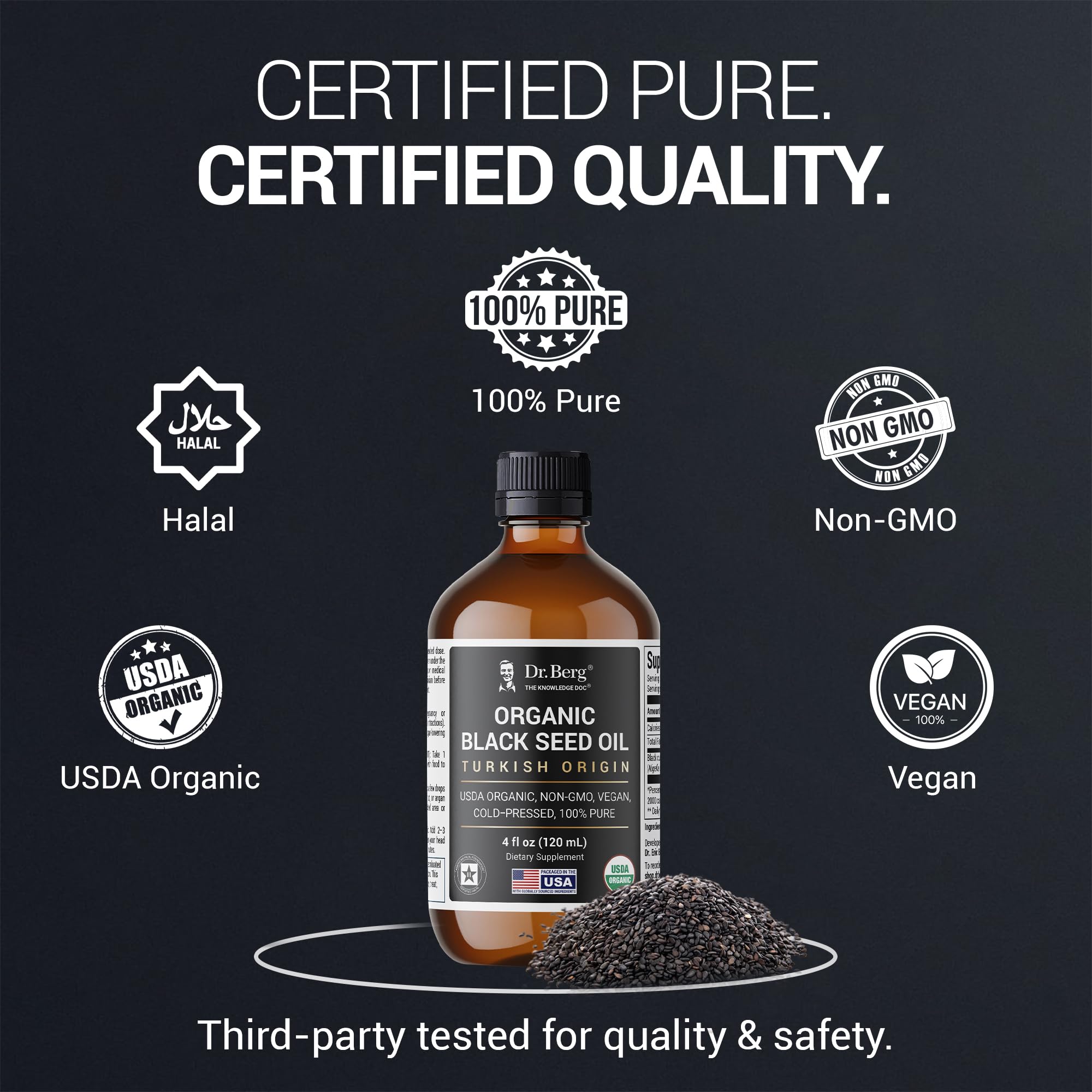 Escena lifestyle con el aceite Dr. Berg en tocador y elementos naturales