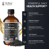 Comparación de tamaño de la botella Dr. Berg de 4 oz junto a objeto cotidiano