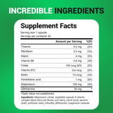 Dr. Berg tabla nutricional enfocada que resalta vitaminas B y magnesio