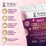 Dr. Berg cucharada con porción de colágeno, dosificación precisa