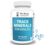 Dr. Berg envase frontal Trace Minerals mostrando diseño y cantidad 60 cápsulas