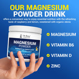 Dr. Berg etiqueta nutricional enfocada en magnesio glicinato 325 mg por porción