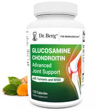 Dr. Berg envase frontal mostrando fórmula de glucosamina para apoyo articular