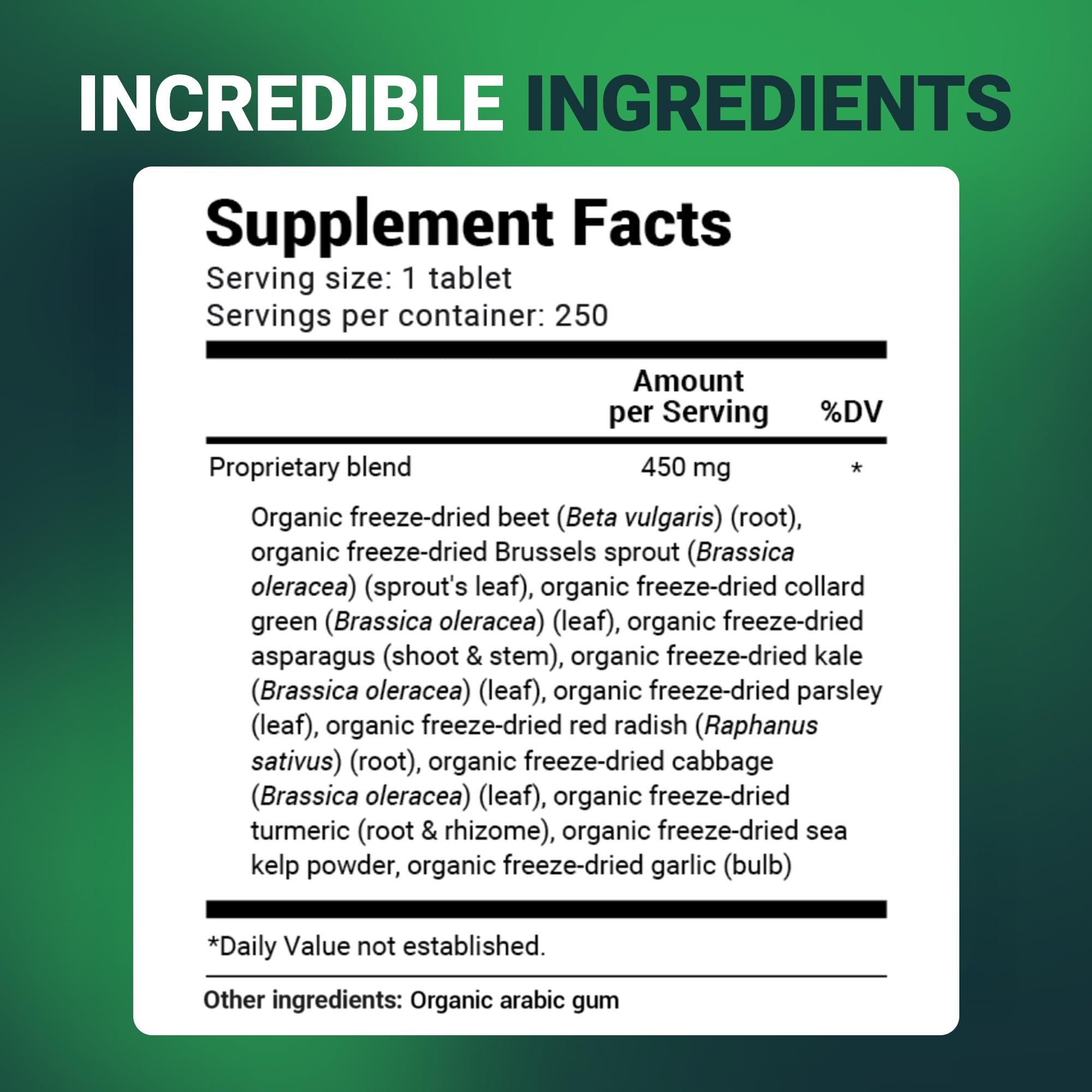 Dr. Berg crucíferas orgánicas que componen la mezcla superfood