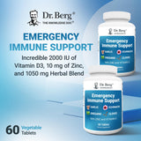 Dr. Berg ingredientes secos (orégano, clavo, ajo) esparcidos, refleja origen natural