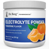 Dr. Berg frente del empaque mostrando 50 raciones y sabor mandarina