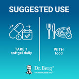 Dr. Berg etiqueta con ingredientes y contenido de EPA y DHA