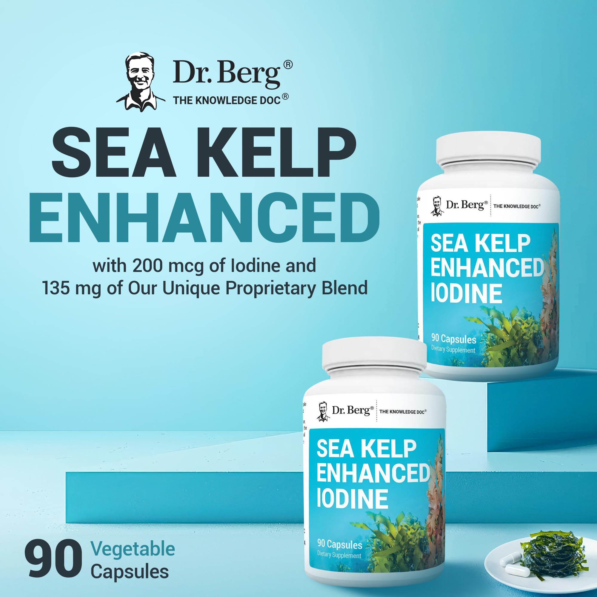 Dr. Berg kelp fresco junto al mar, evidencia de origen marino limpio