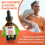 DR. BO ingredientes secos mostrando orégano y reishi para apoyo herbal