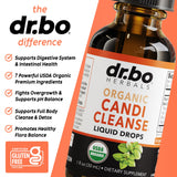 DR. BO nuez negra y ajenjo en primer plano para equilibrio digestivo