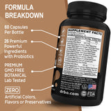 DR. BO mezcla herbal sobre mesa, resalta variedad de 26 ingredientes