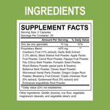DR. BO detalle de etiqueta con lista de ingredientes visible y legible