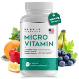 Dr Brad MicroVitamin frente del envase muestra fórmula todo en uno