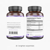 Dr. Brighten tabletas cerca para ver forma y dosificación fácil