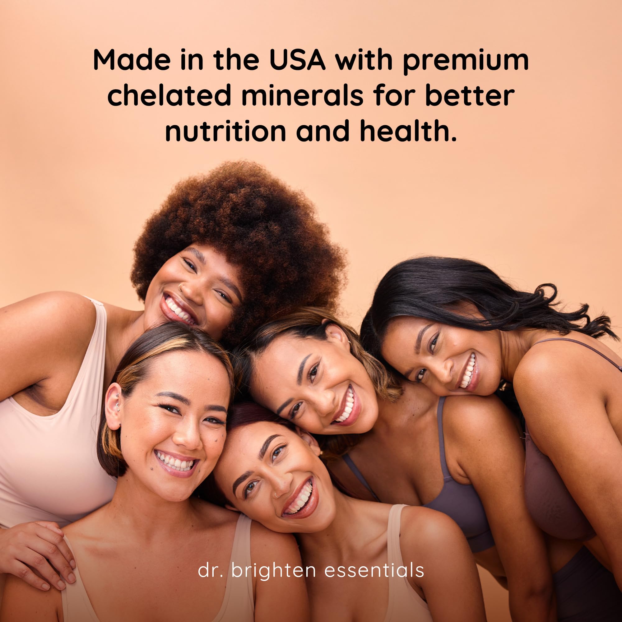 Dr. Brighten etiqueta con datos nutricionales y dosis clara
