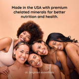 Dr. Brighten etiqueta con datos nutricionales y dosis clara