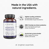 Dr. Brighten ingredientes Sunfiber y guar gum que nutren probióticos