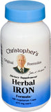 Dr. Christopher's envase frontal mostrando 100 cápsulas y ventajas vegetales