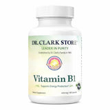 Dr Clark envase frontal de Vitamin B1 mostrando 100 cápsulas y claridad del producto