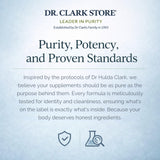 Dr Clark Store cápsula junto a moneda para comparar tamaño real