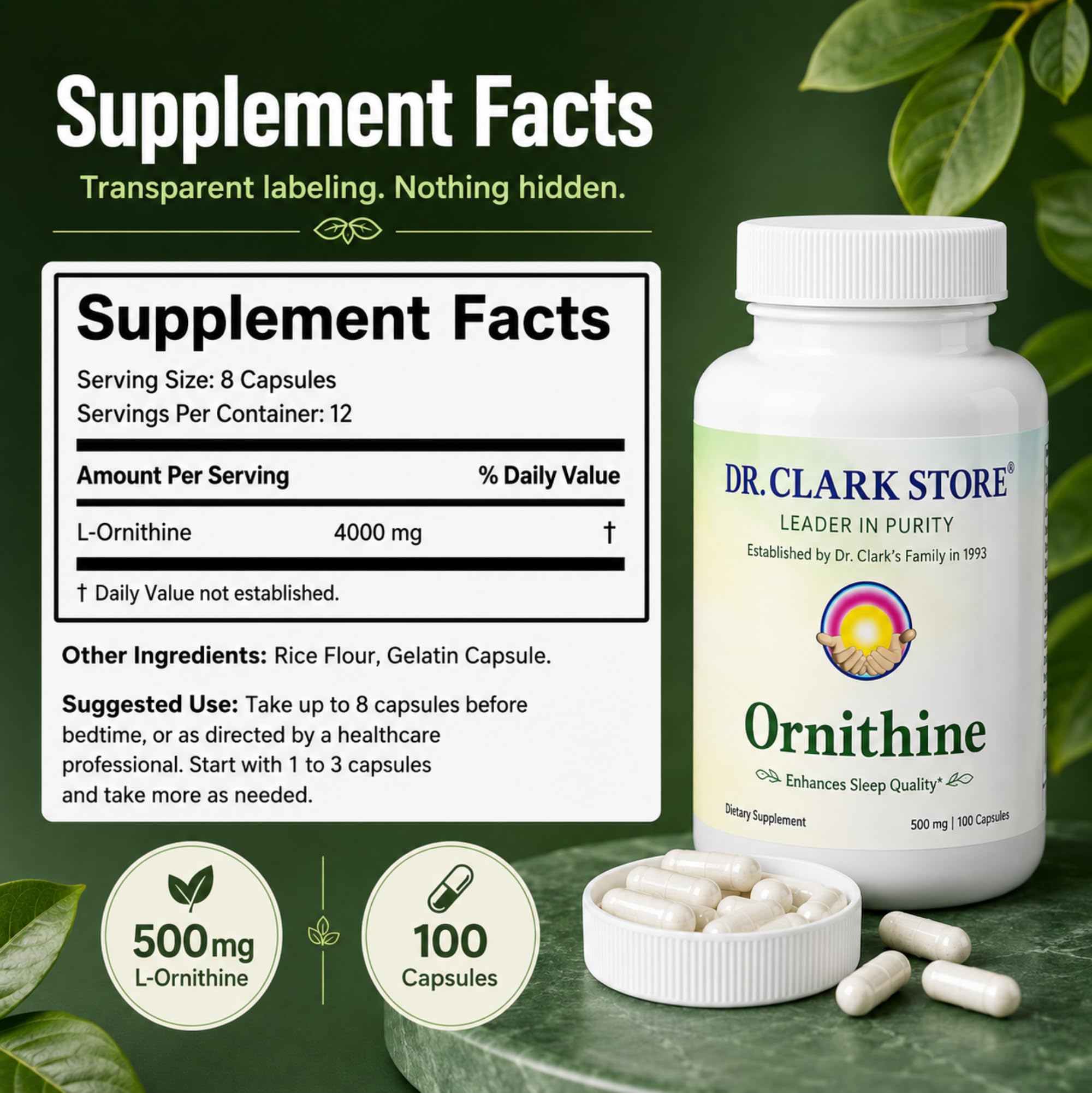 Dr Clark producto en ambiente saludable, apoyo al bienestar diario