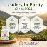 Dr Clark Store cápsula abierta con polvo para ver contenido