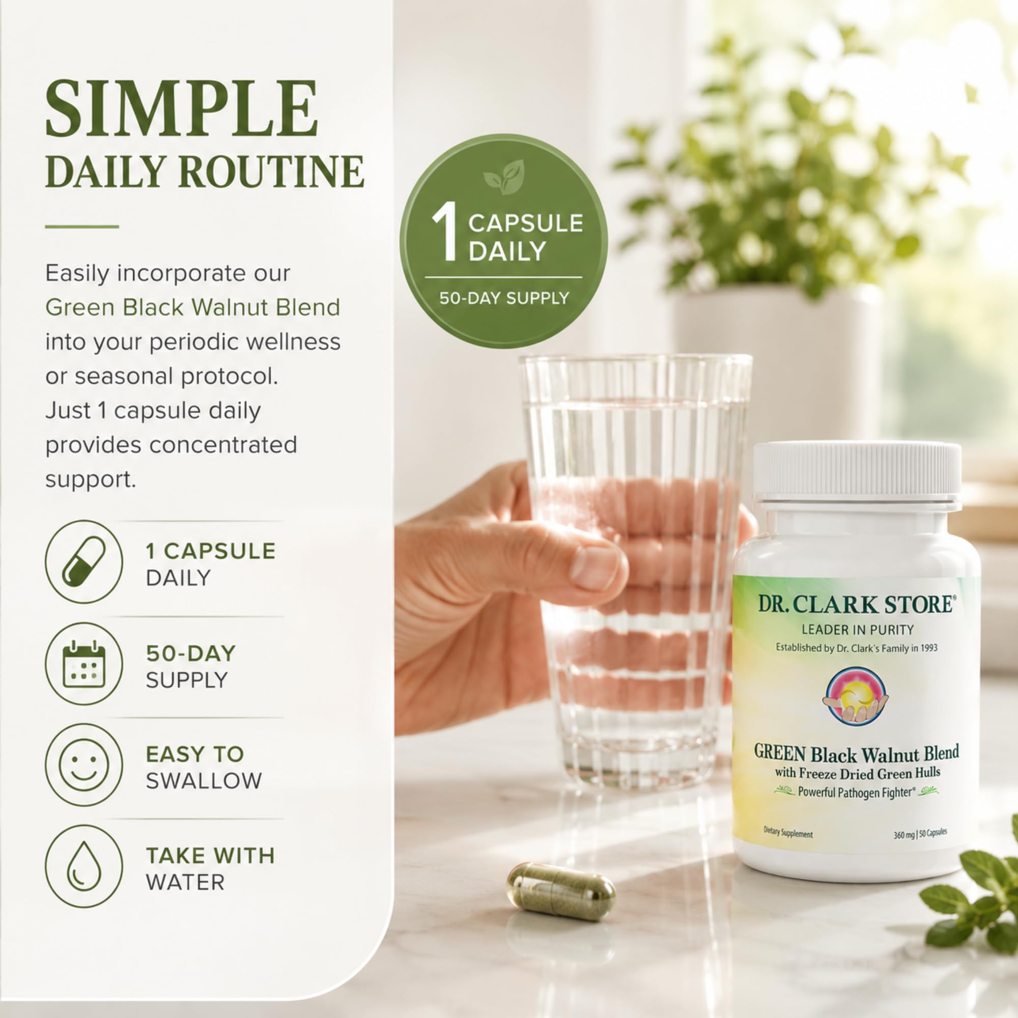 Dr Clark Store etiqueta con lista de ingredientes y transparencia