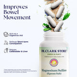 Dr Clark Store etiqueta con información clara y grado USP