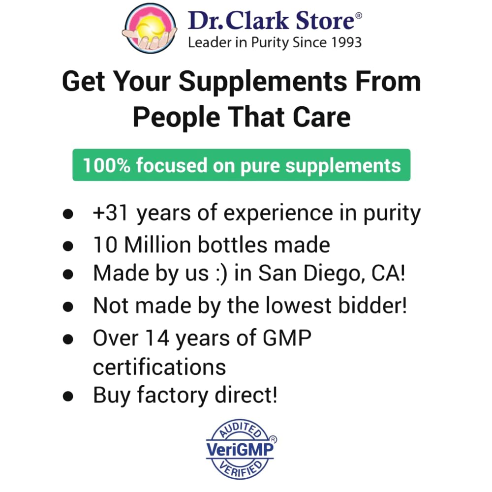 Dr Clark superblend etiqueta trasera con información de ingredientes verificados
