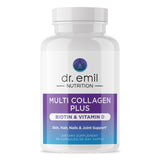 Dr. Emil Nutrition envase frontal mostrando el producto y confianza