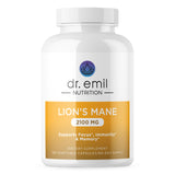 Dr. Emil frasco frontal mostrando 60 porciones y beneficios de enfoque