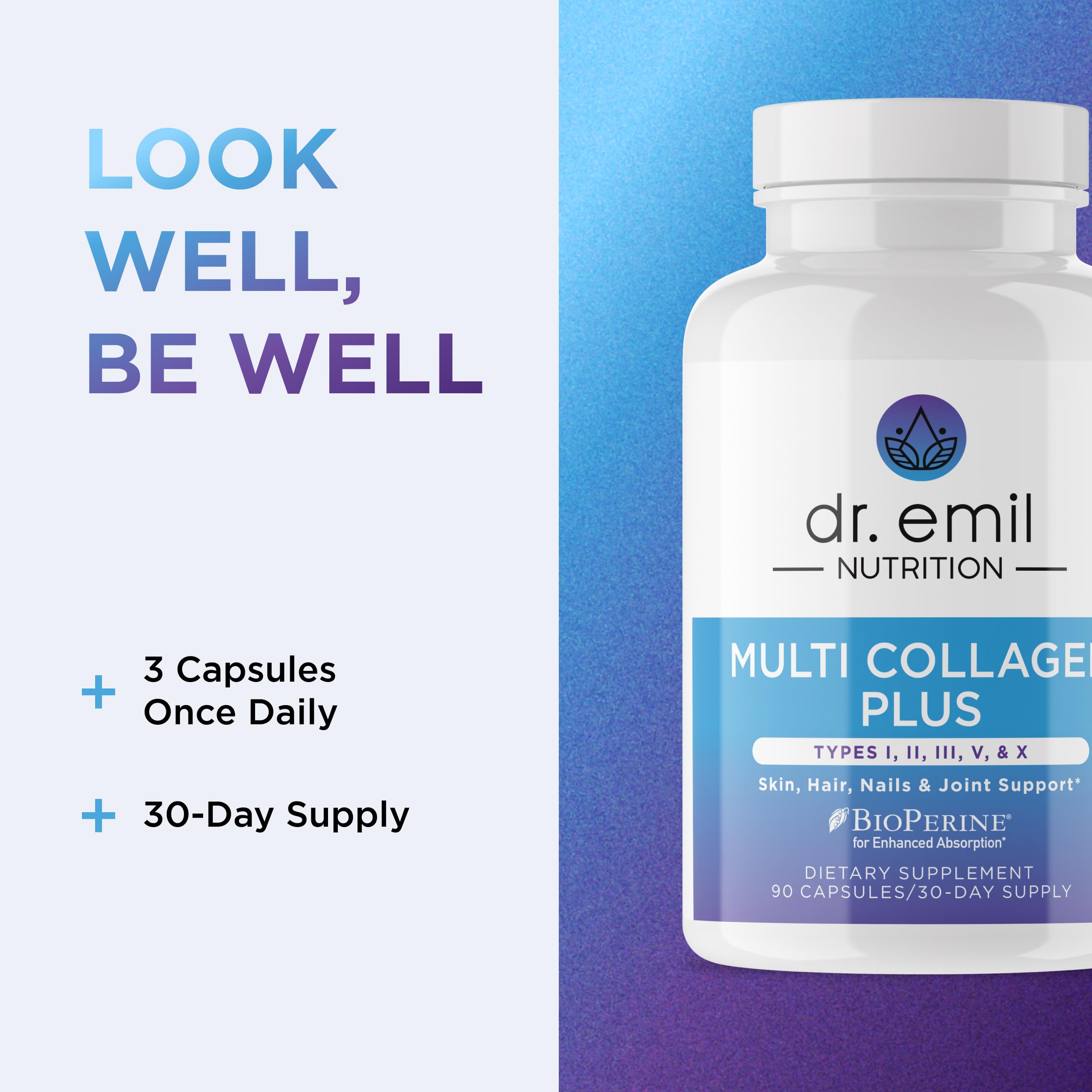 DR. EMIL NUTRITION etiqueta nutricional legible con información de tipos