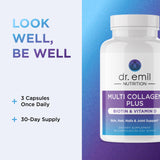 Dr. Emil Nutrition cápsula en mano para visualizar tamaño real