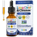 Dr. Green Mom frasco frontal mostrando presentación clara y confianza