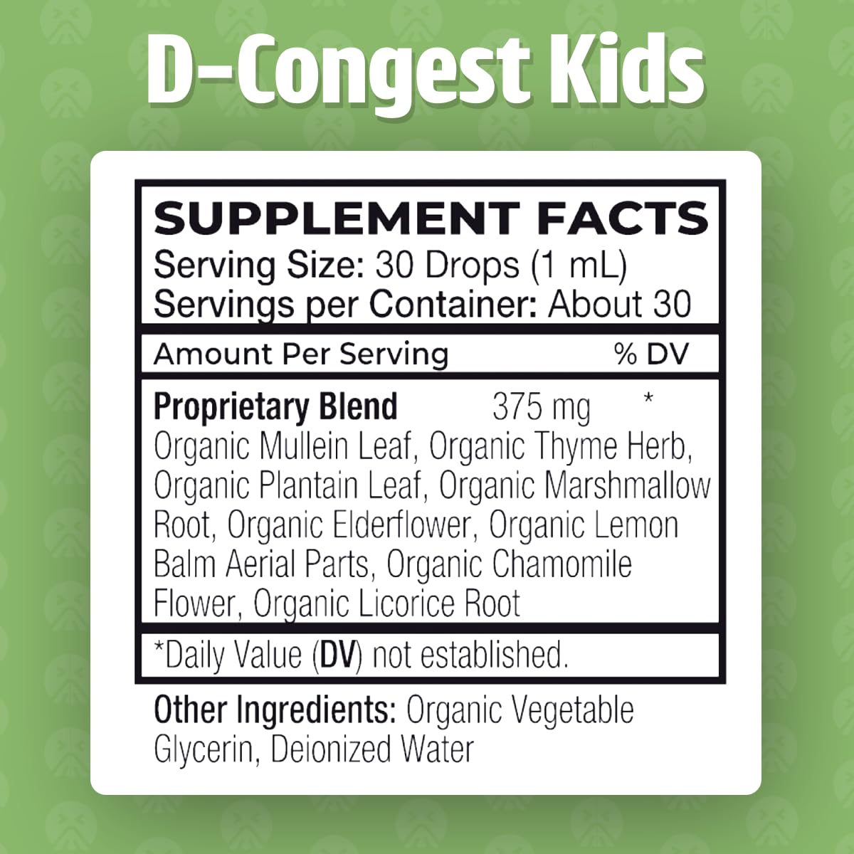 Dr. Green Mom ingredientes orgánicos visibles que resaltan limpieza y origen