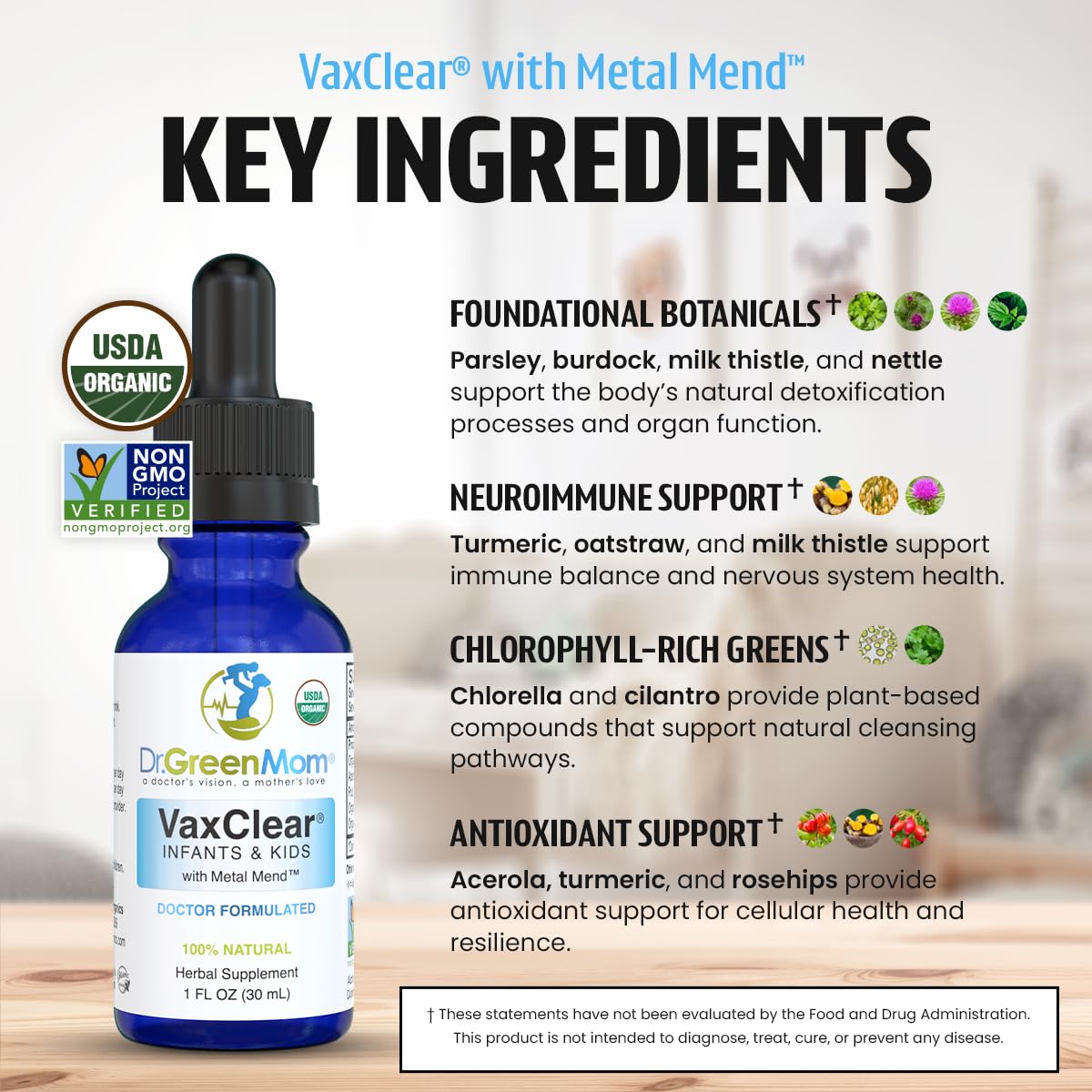 Dr. Green Mom selección de chlorella, cúrcuma y cilantro orgánicos
