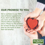 DR. HERBAL WELL tabla nutricional y lote para seguridad y trazabilidad
