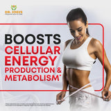 Dr. JOEL'S etiqueta con ingredientes y Bioperine para mejor absorción