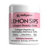 Dr. Kellyann frasco frontal fresa-limonada mostrando diseño y ventaja práctica